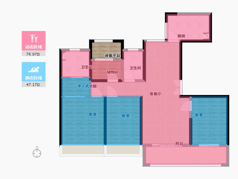 浙江省-舟山市-东梁府-114.01-户型库-动静分区