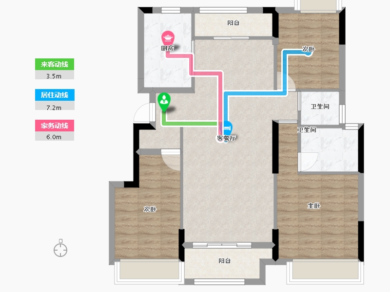 江西省-宜春市-怡福凯怡半山-92.99-户型库-动静线