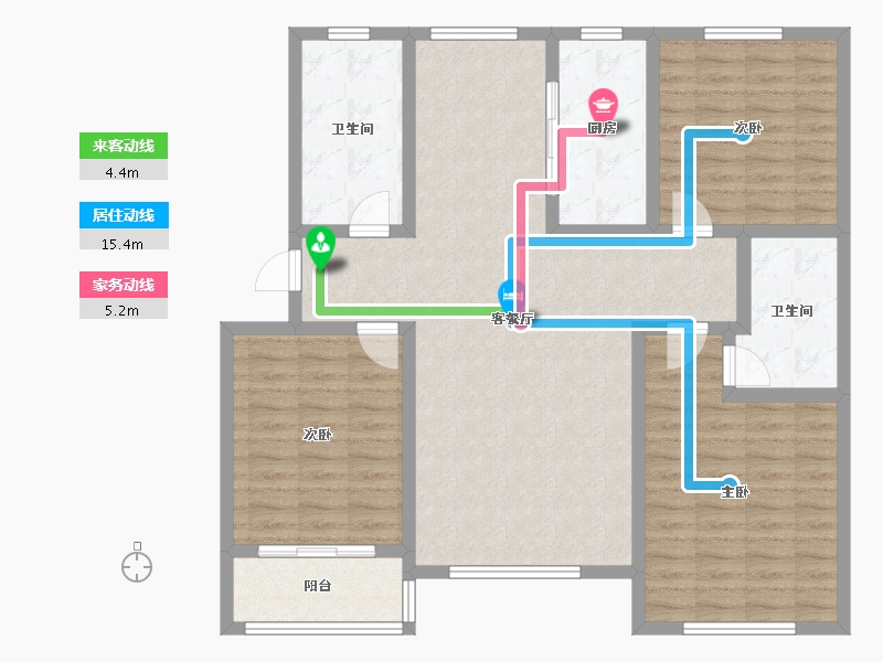 山东省-济南市-鑫隆颐景城-112.00-户型库-动静线