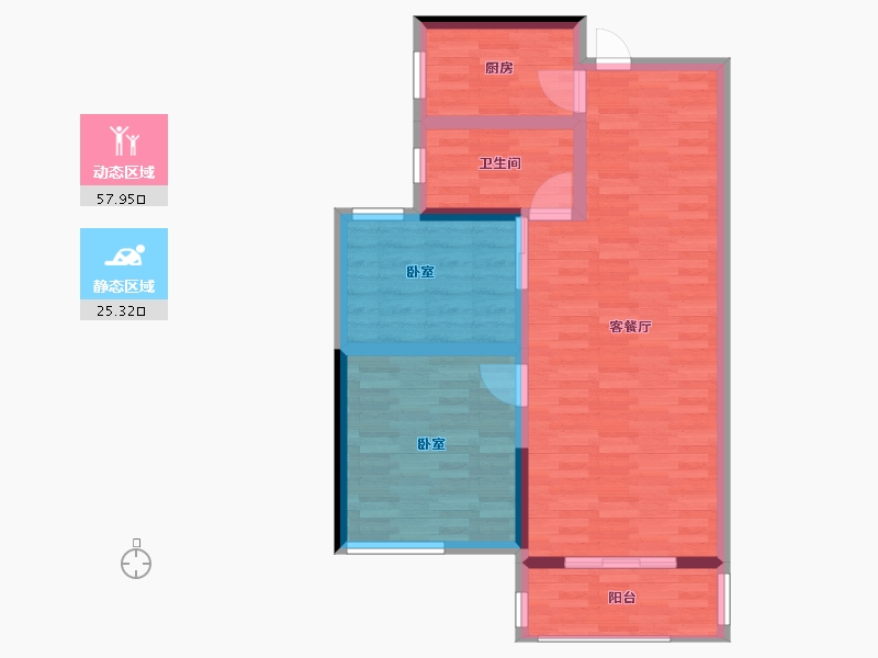 河南省-郑州市-腾威城-74.80-户型库-动静分区