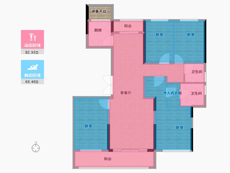 河南省-开封市-兰考朝阳府-137.52-户型库-动静分区