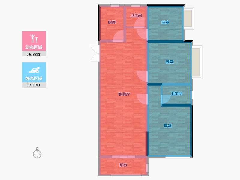 河南省-郑州市-腾威城-108.45-户型库-动静分区