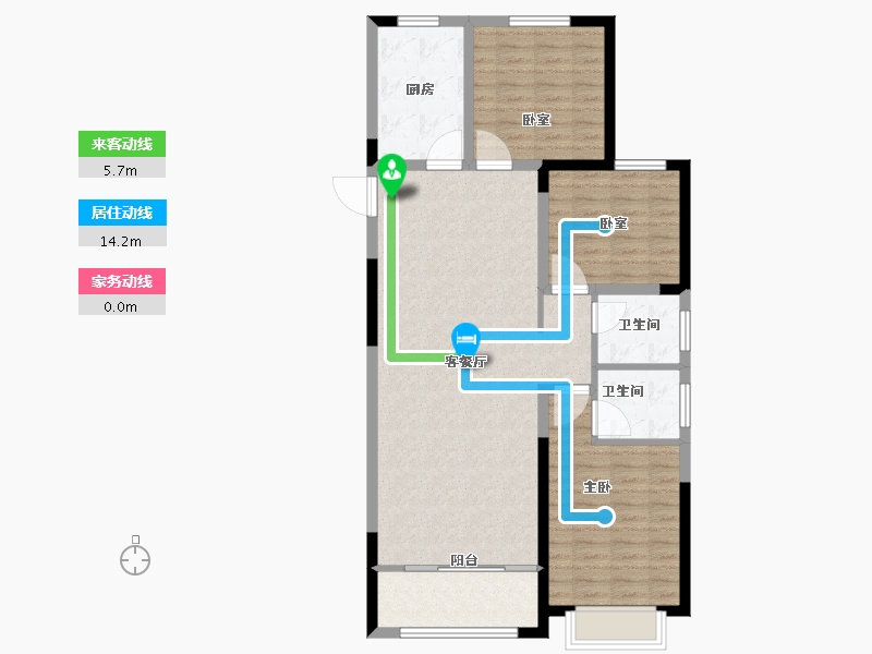 山东省-枣庄市-长泰·西沙左岸-100.00-户型库-动静线