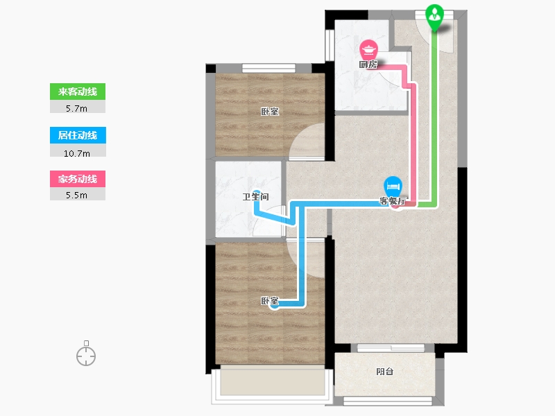 河南省-郑州市-建业盛悦府-58.38-户型库-动静线