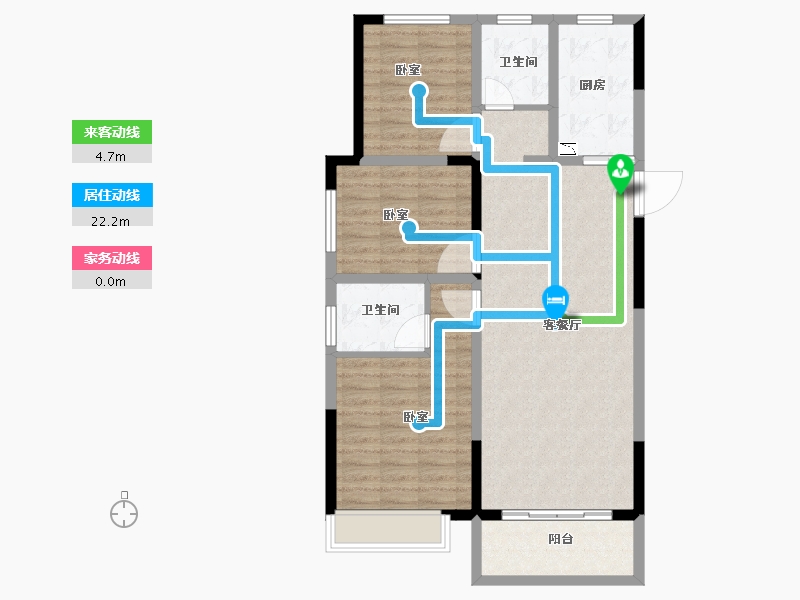 河南省-洛阳市-锦艺云锦天章-94.00-户型库-动静线