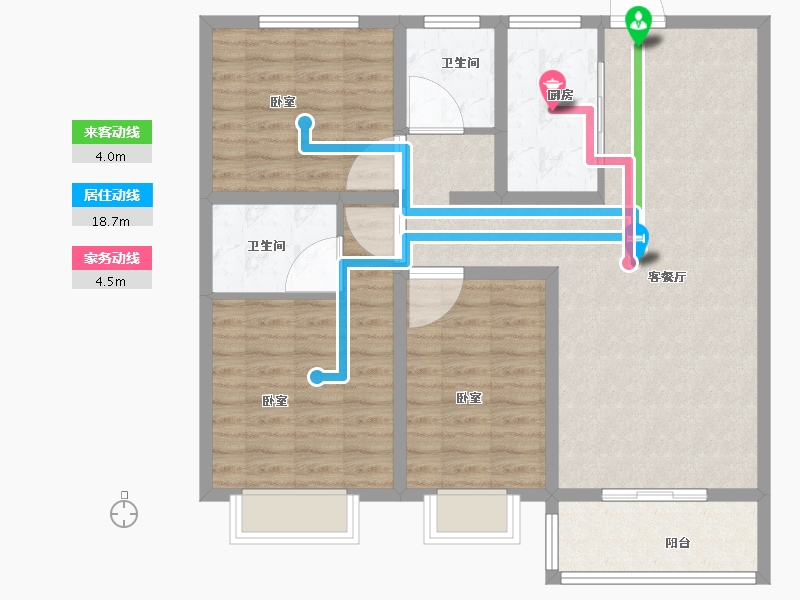 河南省-开封市-兰考兰美花苑-97.22-户型库-动静线