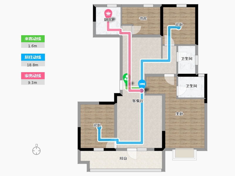 山东省-日照市-爱情芳华里-116.01-户型库-动静线