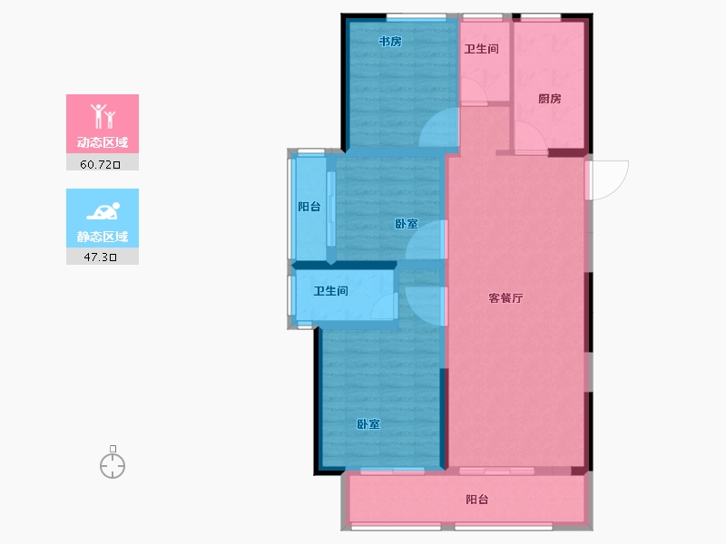 河南省-开封市-绿城·春江明月-97.00-户型库-动静分区