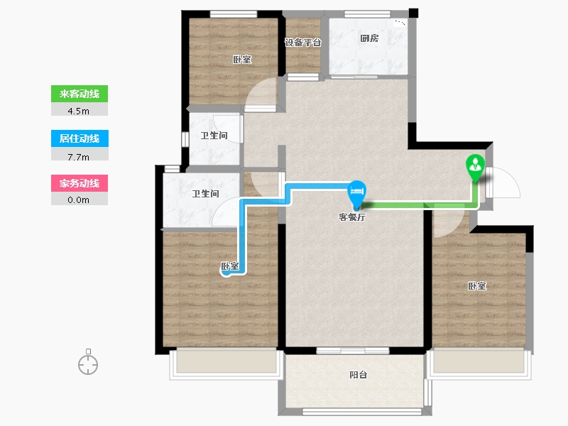 河南省-安阳市-安创海棠湖畔-106.00-户型库-动静线