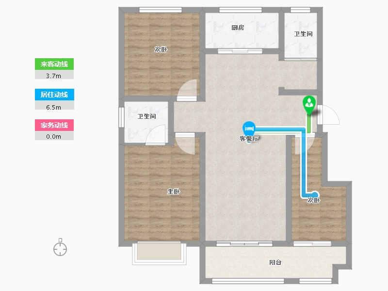 山东省-济南市-卓亚香格里-99.01-户型库-动静线