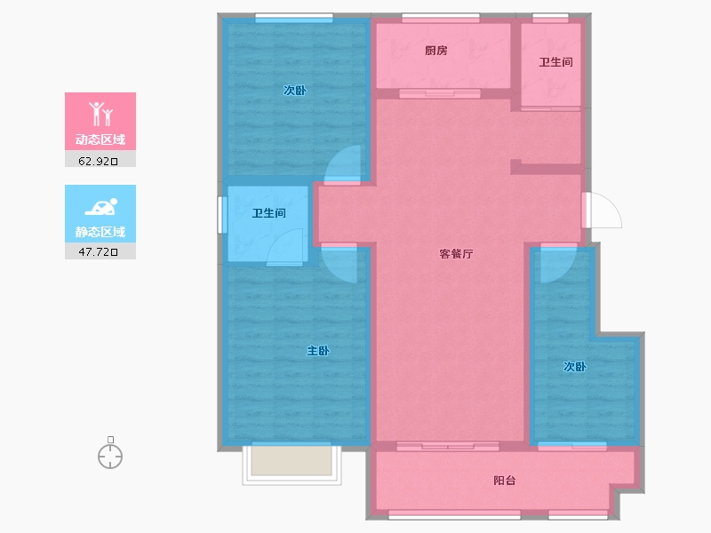 山东省-济南市-卓亚香格里-99.01-户型库-动静分区