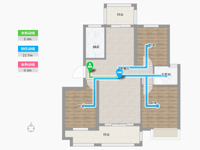 山东省-临沂市-沂河一英里-90.00-户型库-动静线