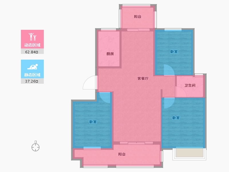 山东省-临沂市-沂河一英里-90.00-户型库-动静分区