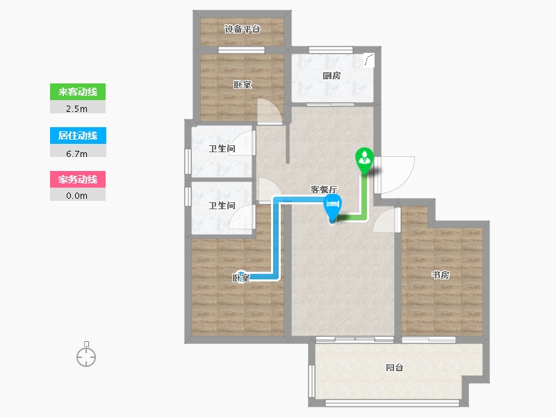 安徽省-合肥市-都荟上城-94.00-户型库-动静线