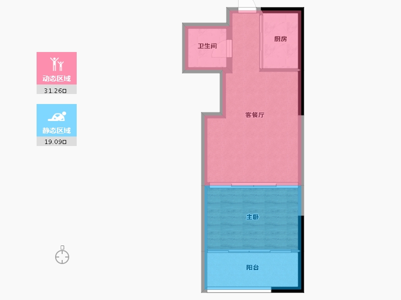 山东省-济南市-齐鲁百老汇-45.73-户型库-动静分区