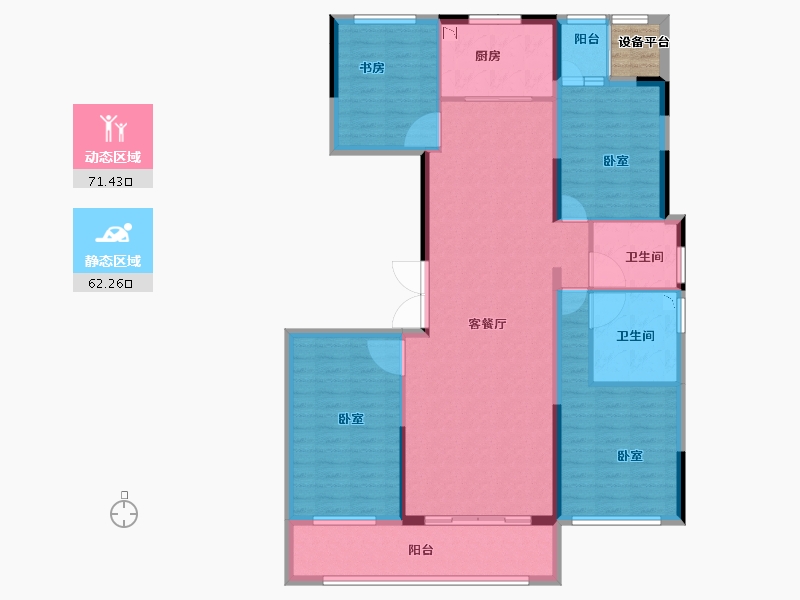 河南省-开封市-兰考朝阳府-123.01-户型库-动静分区