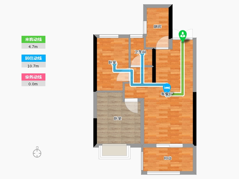 河南省-郑州市-豫发白鹭源春晓-59.94-户型库-动静线