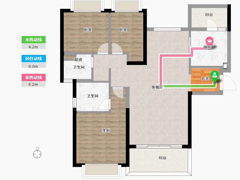 福建省-漳州市-东山恒大御景半岛-101.71-户型库-动静线