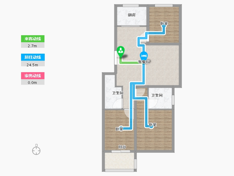 山东省-聊城市-荣盛阿尔卡迪亚-94.01-户型库-动静线