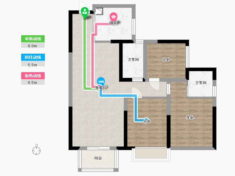 江西省-宜春市-德和沁园-79.20-户型库-动静线