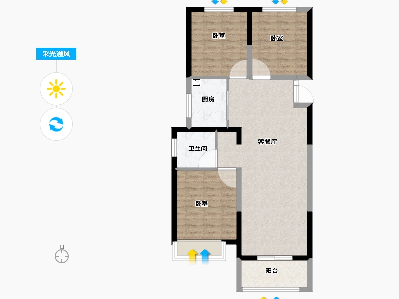 河南省-安阳市-水木清华龙熙地-79.01-户型库-采光通风