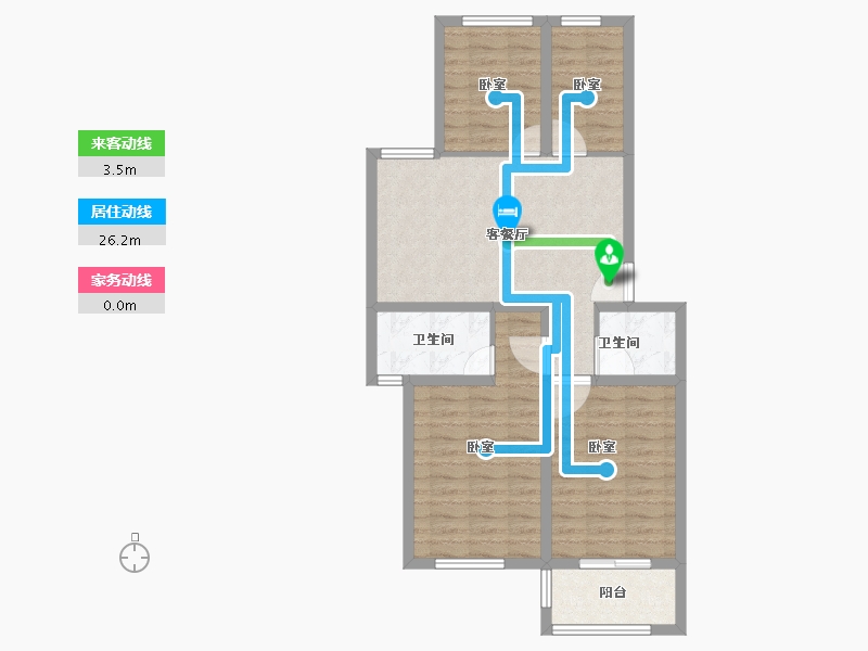 浙江省-绍兴市-剡溪壹品-80.10-户型库-动静线