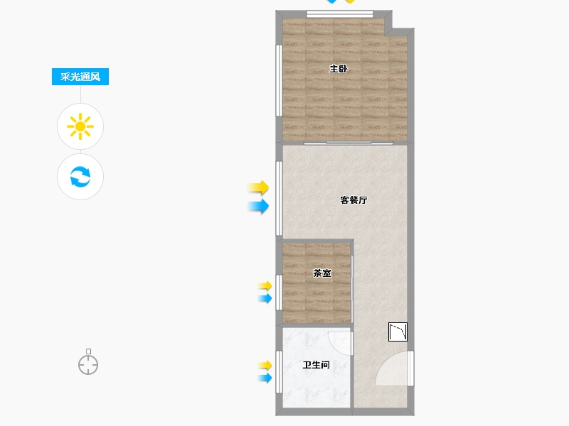 山东省-济南市-万虹广场-58.01-户型库-采光通风