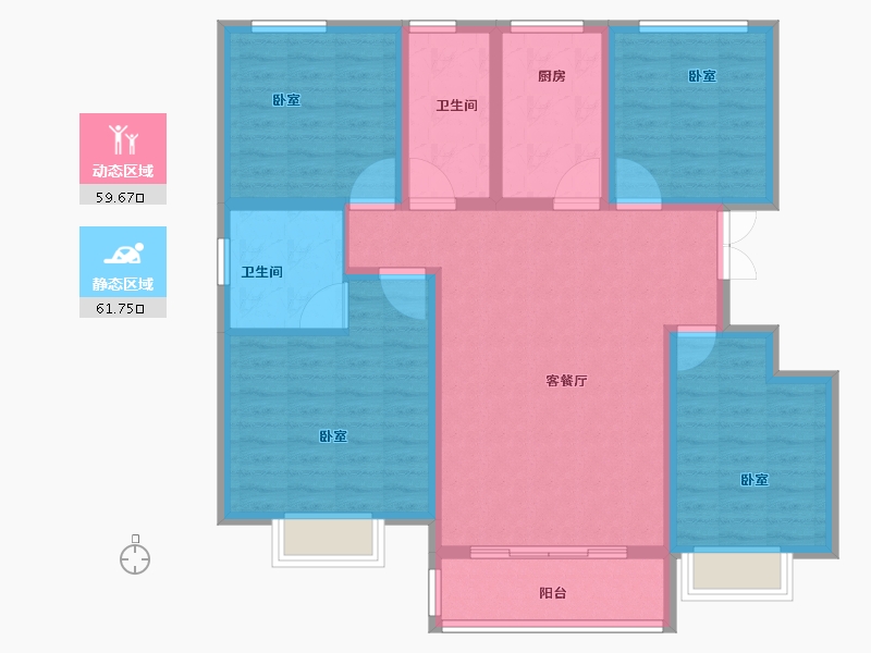 河南省-开封市-通许国奥·雅苑-108.77-户型库-动静分区