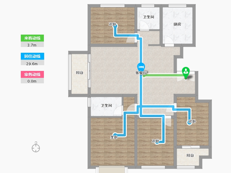 山东省-泰安市-鲁投尚府-114.35-户型库-动静线