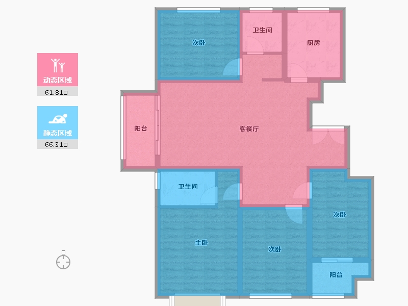 山东省-泰安市-鲁投尚府-114.35-户型库-动静分区