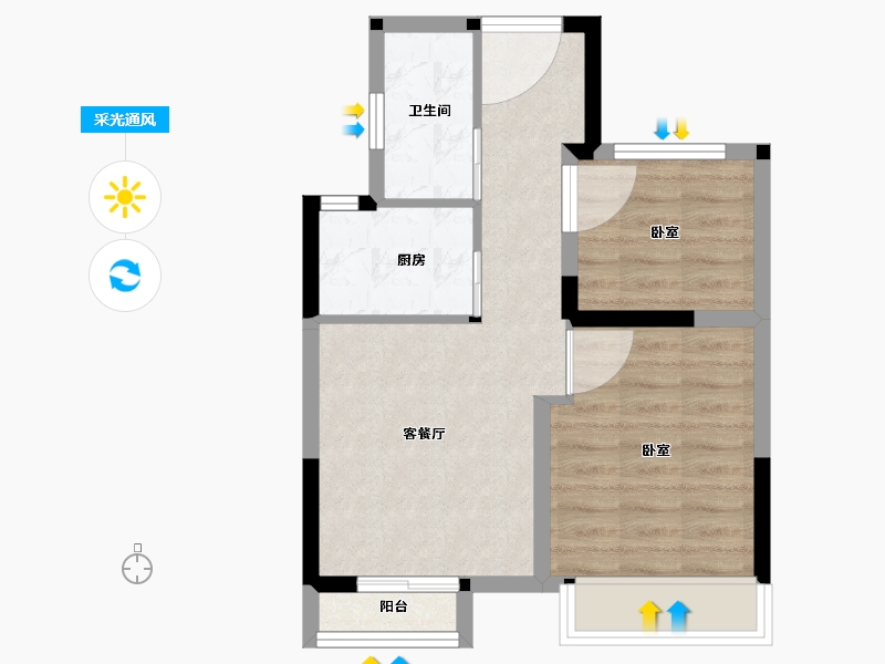 河南省-安阳市-水木清华龙熙地-49.99-户型库-采光通风