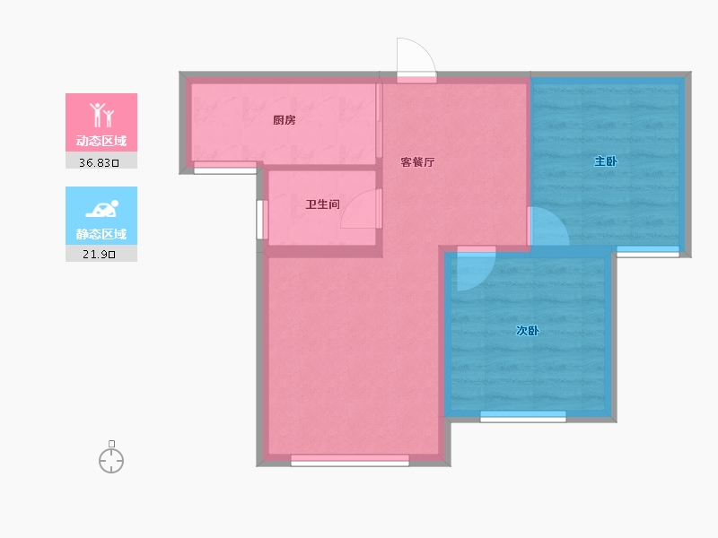 山东省-威海市-龙山湖原著-52.19-户型库-动静分区