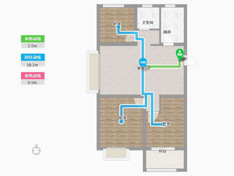 山东省-青岛市-墨上花开-80.00-户型库-动静线