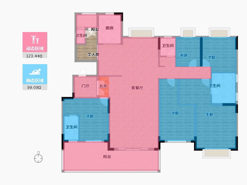 安徽省-滁州市-黄金时代-208.00-户型库-动静分区