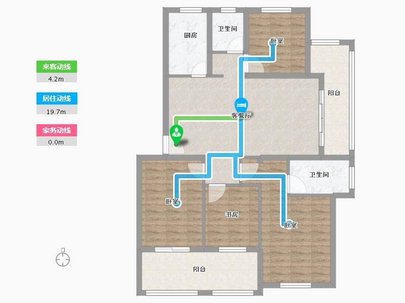 浙江省-绍兴市-剡溪壹品-102.58-户型库-动静线