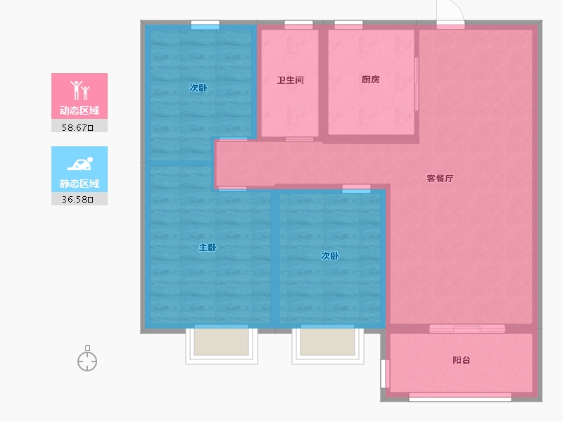 山东省-日照市-安泰翡翠城-85.00-户型库-动静分区