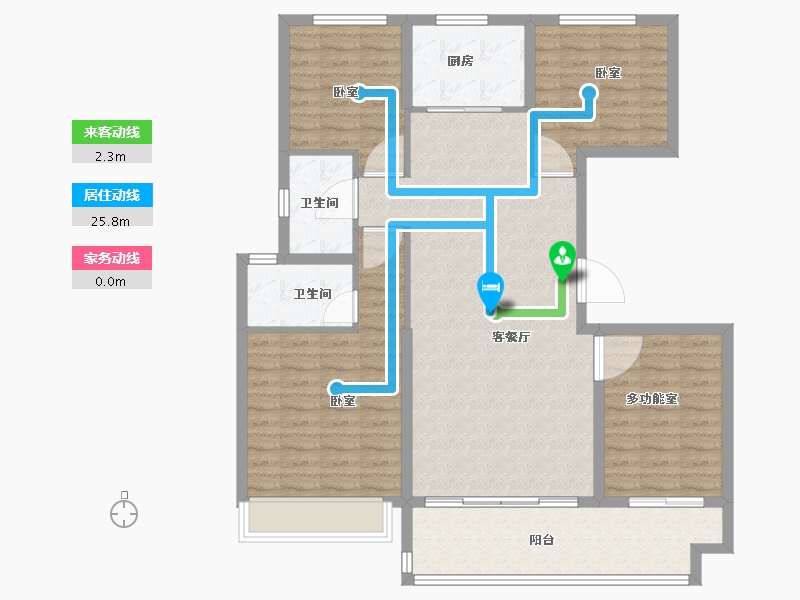 河南省-安阳市-碧桂园玺悦-114.00-户型库-动静线