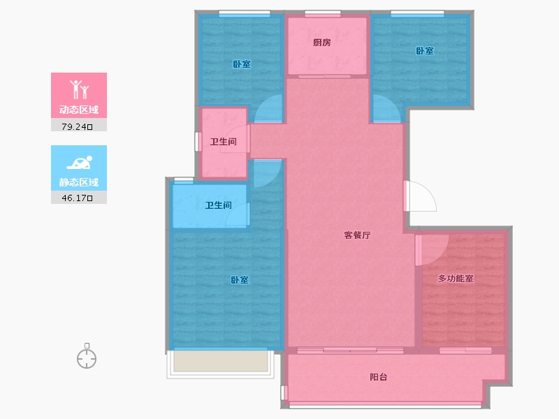 河南省-安阳市-碧桂园玺悦-114.00-户型库-动静分区