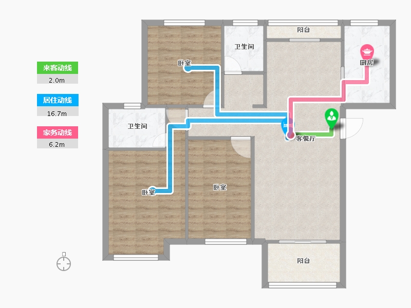 河南省-焦作市-春城·星河湾-94.27-户型库-动静线