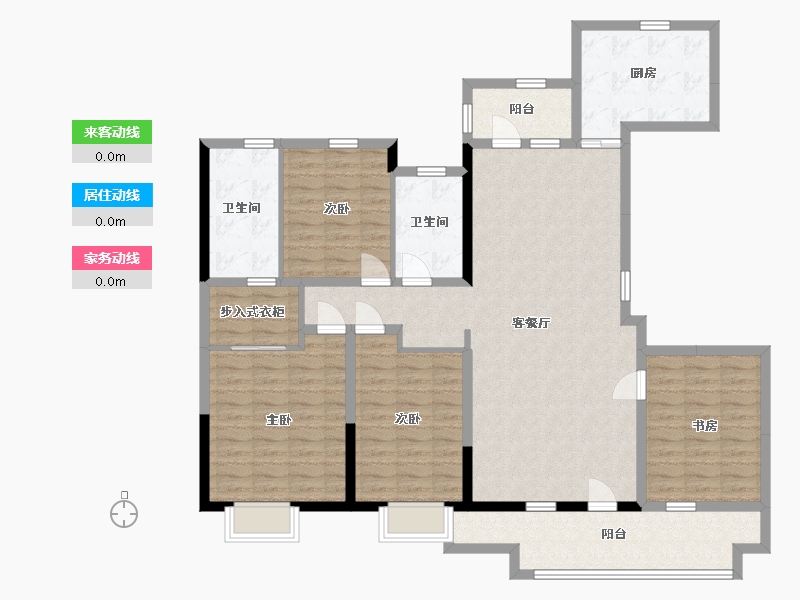 山东省-日照市-爱情芳华里-137.01-户型库-动静线