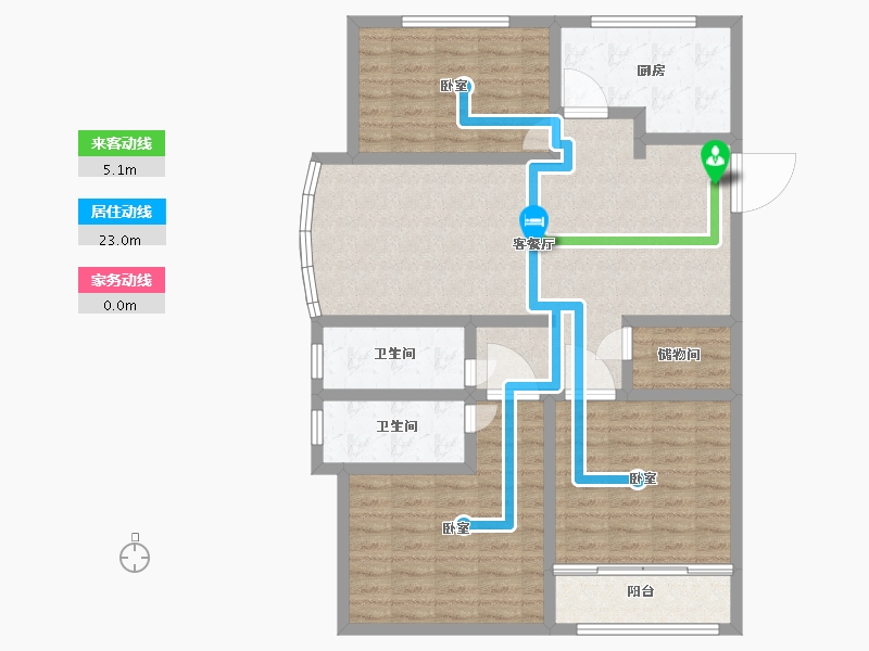 山东省-聊城市-利元馨城-110.37-户型库-动静线