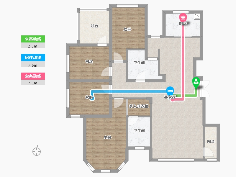 山东省-济南市-诺德名城-120.67-户型库-动静线