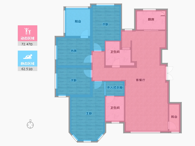 山东省-济南市-诺德名城-120.67-户型库-动静分区