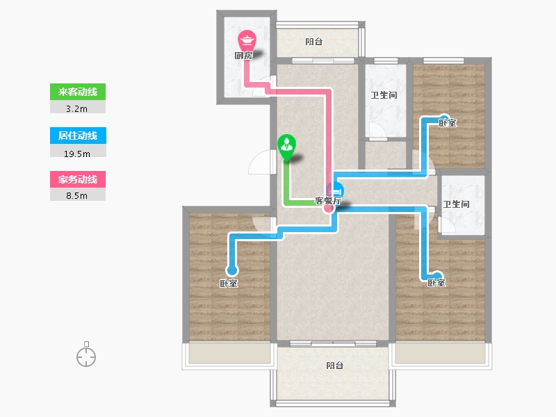 河南省-安阳市-琛凯泓园-103.99-户型库-动静线