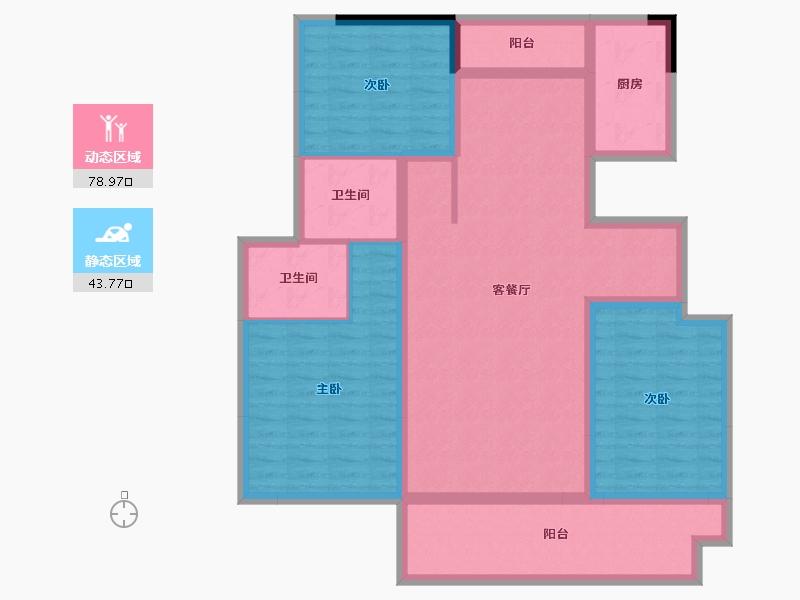 江西省-宜春市-华昌御湖名郡-98.25-户型库-动静分区