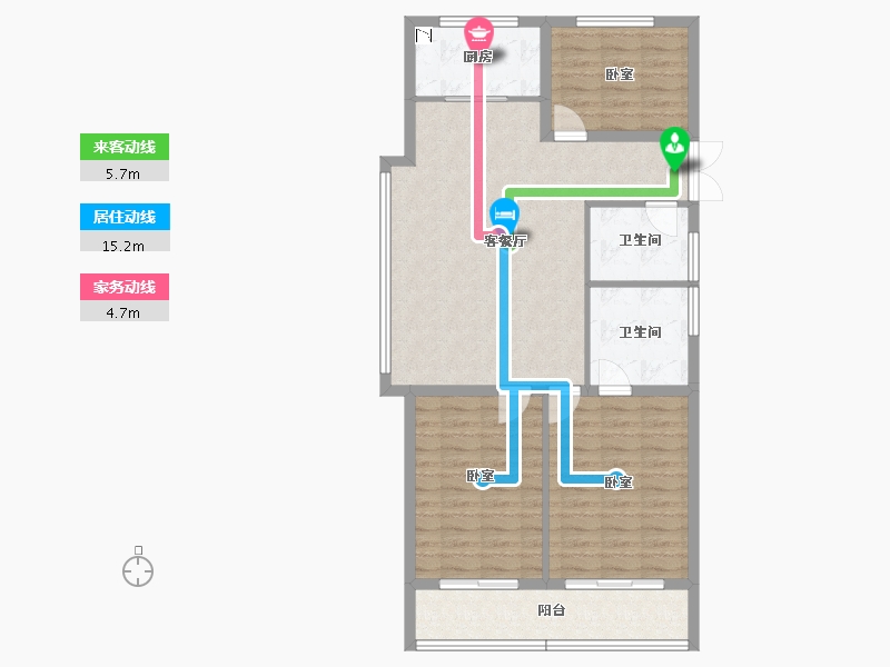 山东省-菏泽市-鑫源麗水城-98.41-户型库-动静线