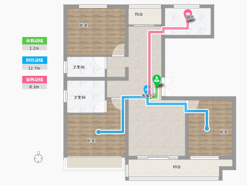 河南省-开封市-兰大豪庭-107.99-户型库-动静线