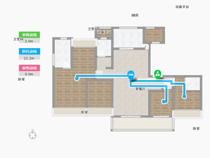 浙江省-绍兴市-公元壹品-126.00-户型库-动静线