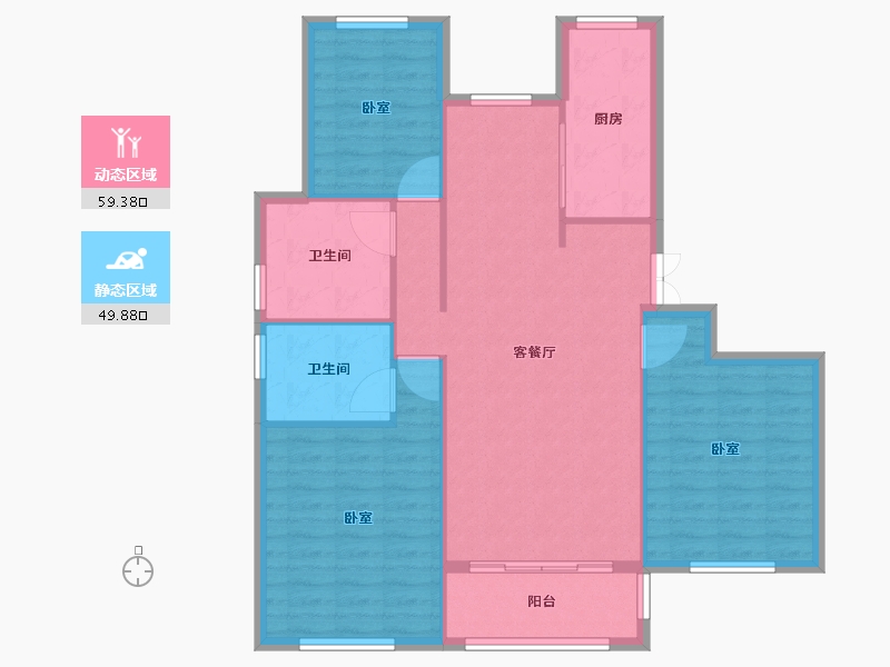 山东省-烟台市-侯至府-100.00-户型库-动静分区