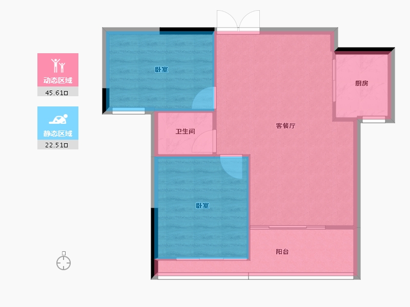 山东省-聊城市-民生水韵新城-62.47-户型库-动静分区